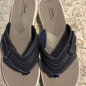 Clarks Cloudsteppers Navy Sandals